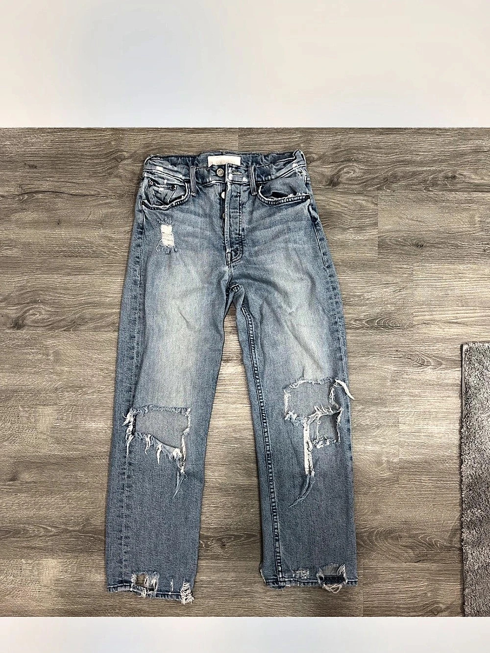 Mother Women's Distressed Skinny Jeans Waist 26